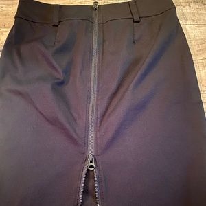 Armani Exchange Black Pencil Skirt with Zipper Slit Back & Pockets Size 4